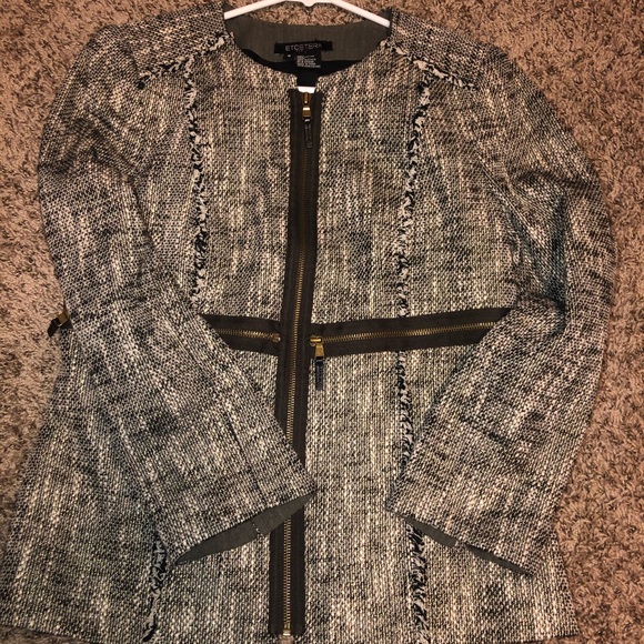 Etcetera Jacket Brown Multi Textured Metallic - Picture 6 of 13